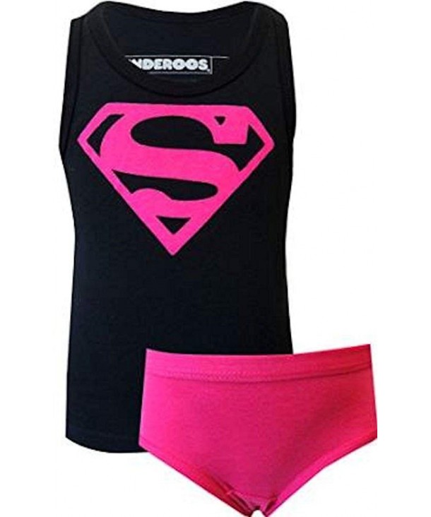 Underoos Girls' Supergirl Superman Underwear Tank Set - CW11TMLFZ7X