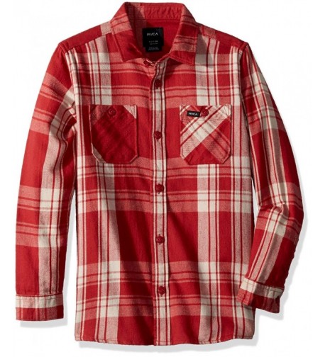 RVCA Wanted Flannel Sleeve Button